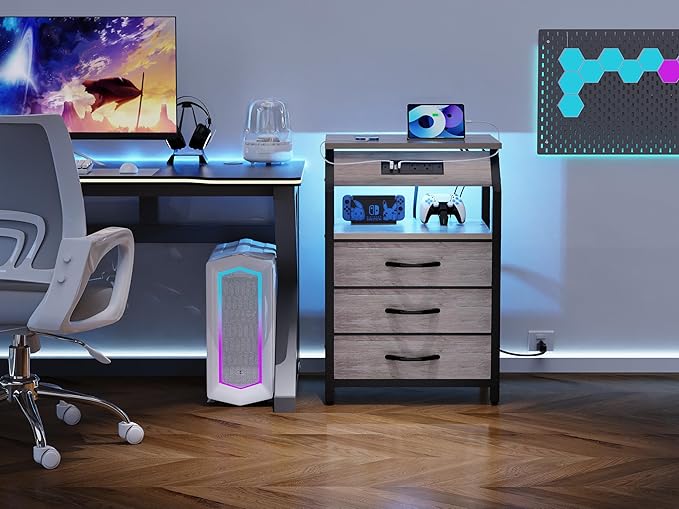Night Stand Set of 2, Nightstands - Image 9