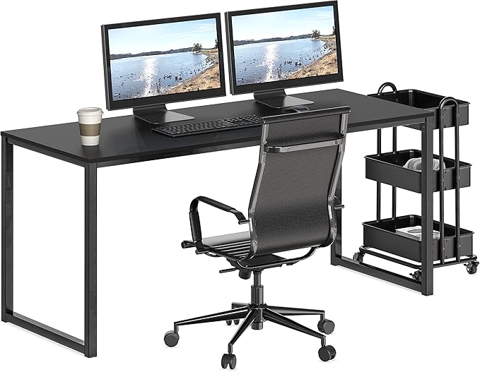 SHW Mission 55-Inch Home Office Computer Desk - Image 4