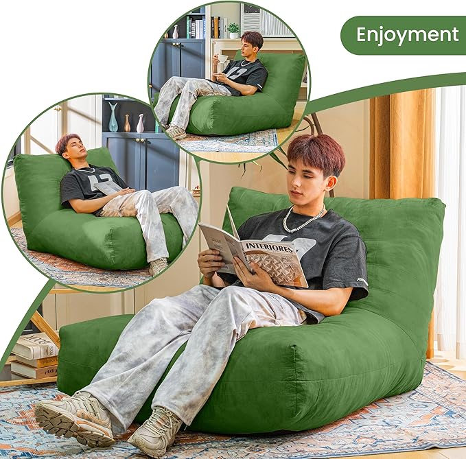 Bean Bag Chair Lazy Bean Bag Sofa, Floor Beanbag Chairs - Image 3
