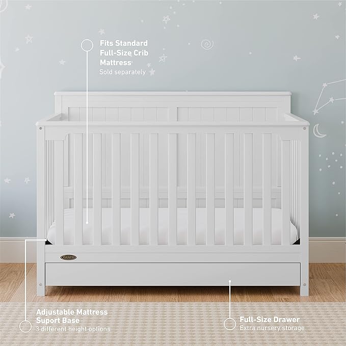 Graco Hadley 5-in-1 Convertible Crib - Image 2
