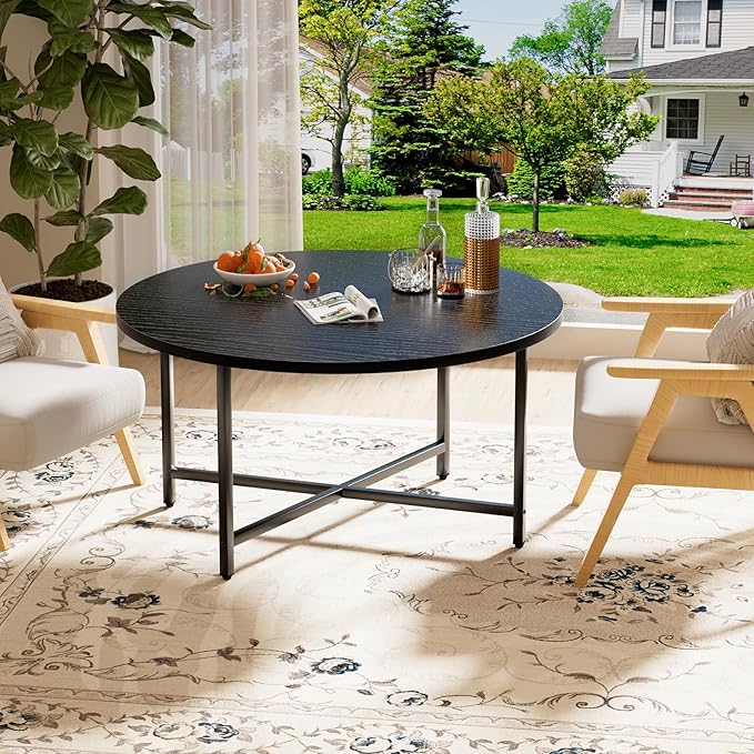Round Coffee Table, Modern Design Living Room Tables - Image 6