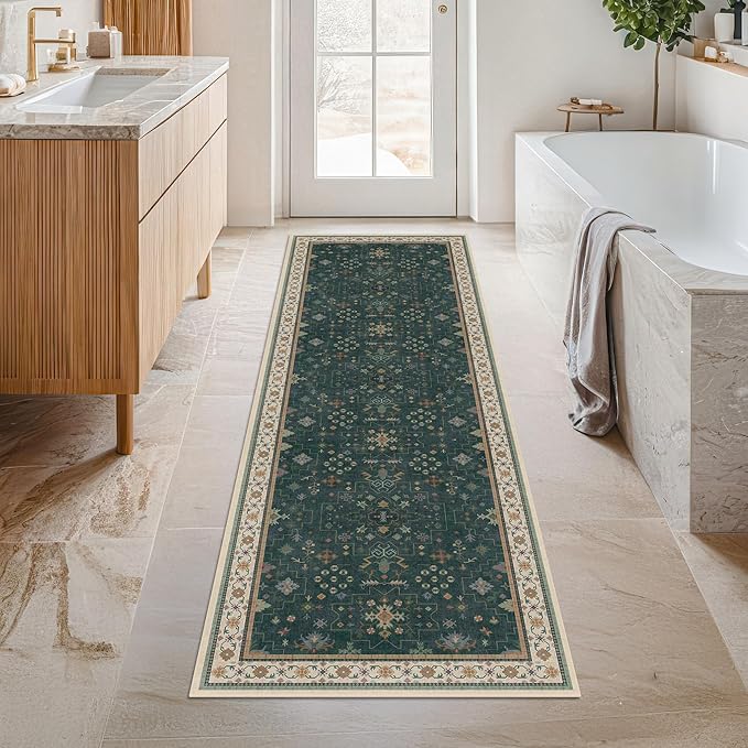 Dark Green 2x7 Kitchen Rug - Image 7