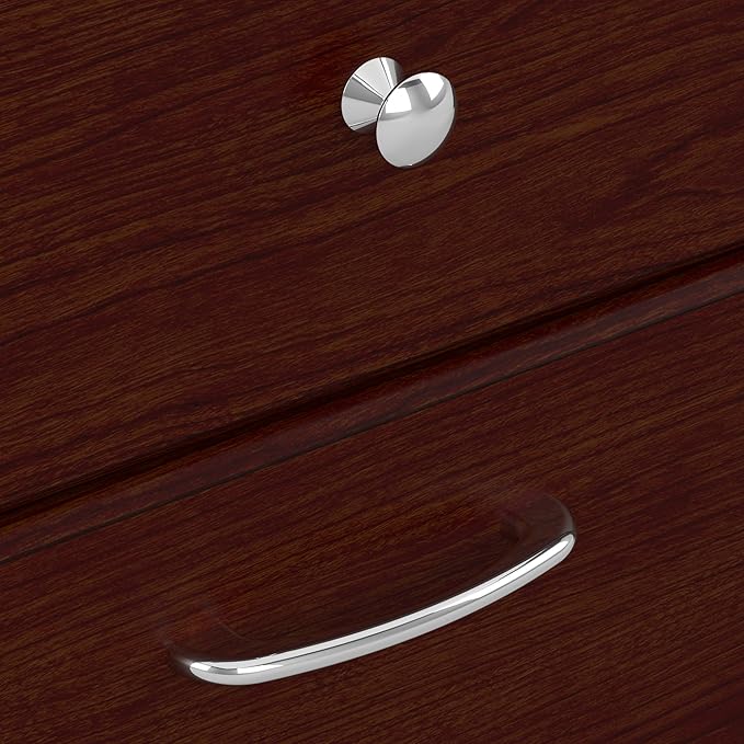 Bush Furniture Cabot L Shaped Computer Desk in Harvest Cherry | Corner Table - Image 9