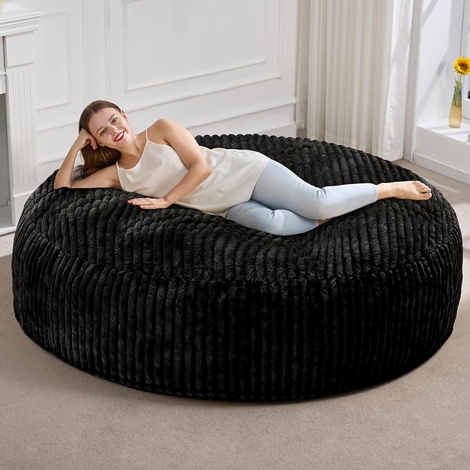 Hobestluk 6ft Bean Bag Chairs for Adults Large Beanbag Chair by YourHomeDeservesMore