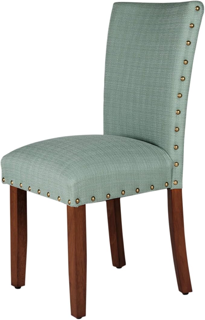 HomePop Home Decor | Classic Upholstered Parsons Dining Chairs | Set of 2 - Image 6