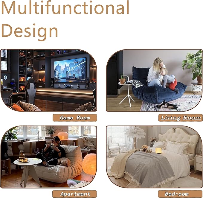 CXC Fireside Chair, Gaming Chair Floor, Large Bean Bag Chairs - Image 5