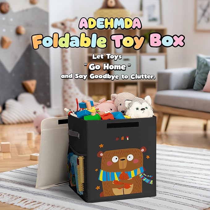 40L Large Toy Storage Box with Lid, Large Toy Box Chest - Image 5