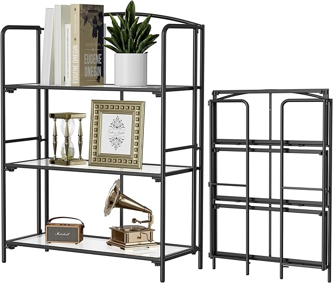 Crofy No Assembly Folding Bookshelf by CrofyLLC