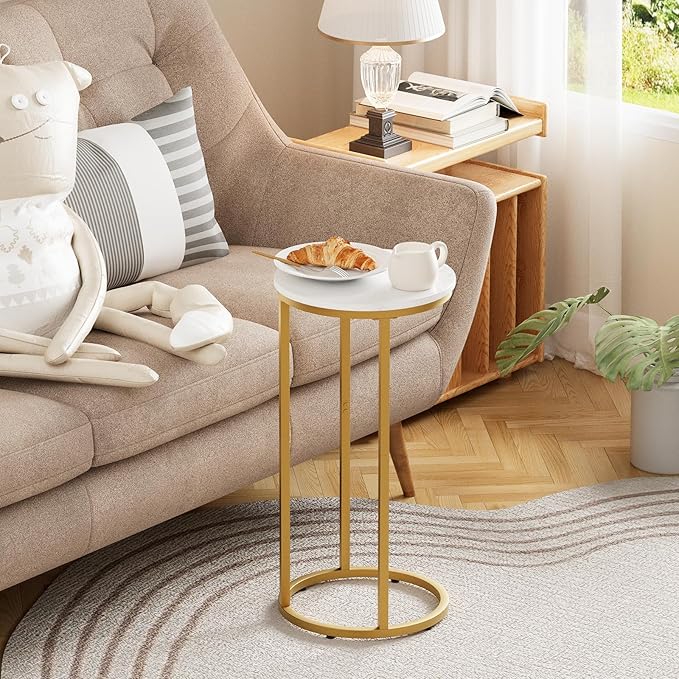 C Shaped End Table, Couch Side Tables - Image 8