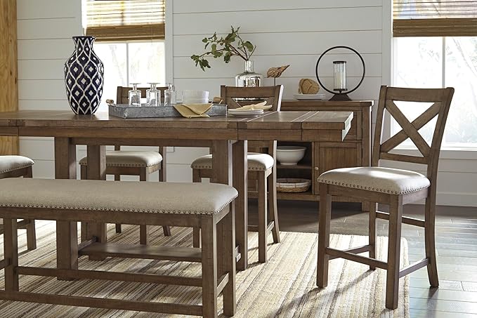 Signature Design by Ashley Morriville Counter Height Upholstered Dining Room - Image 11