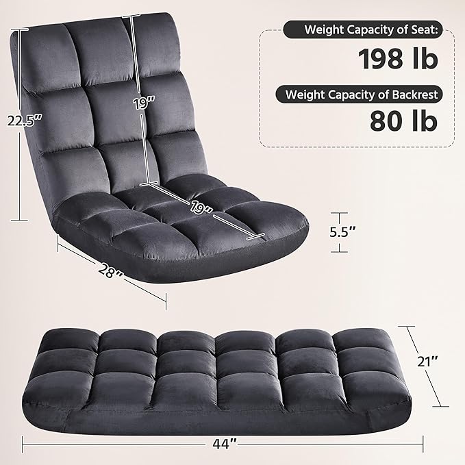 Yaheetech Padded Floor Chair - Image 3