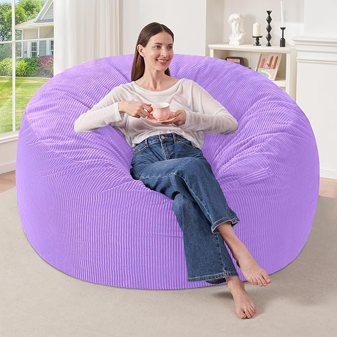 HABUTWAY 4FT Bean Bag Chair, Giant Bean Bag Chairs by HABUTWAYMakeYourLifeComfortable