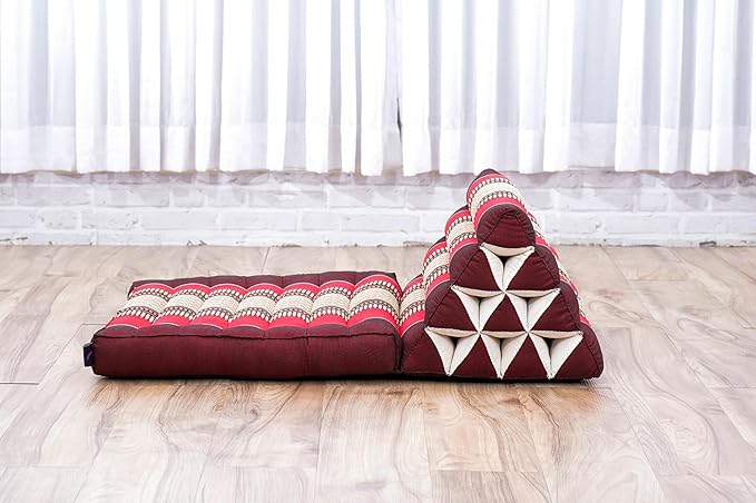 Leewadee 1-Fold Mat with Triangle Cushion – Comfortable TV Pillow, Foldable - Image 6