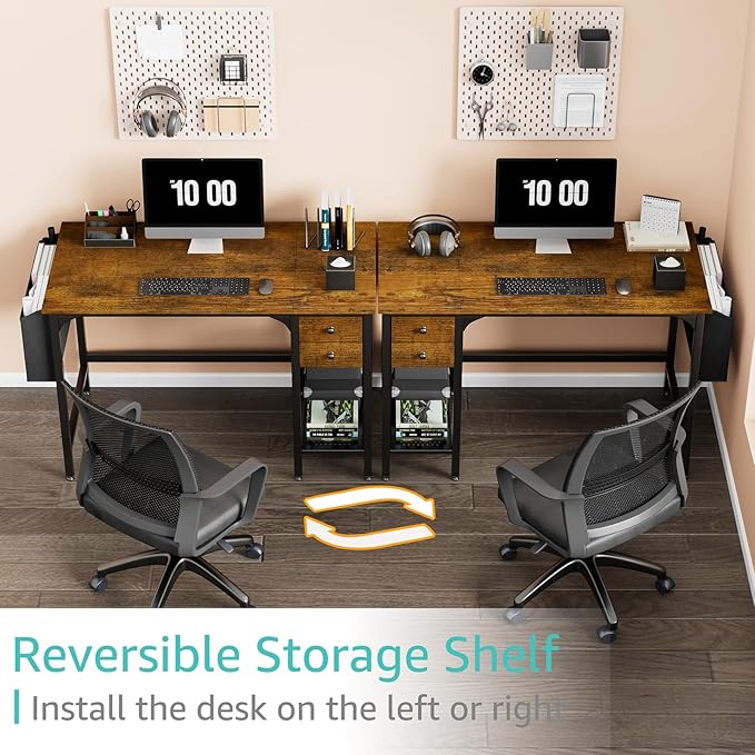 Lufeiya Computer Desk with Drawers - Image 4