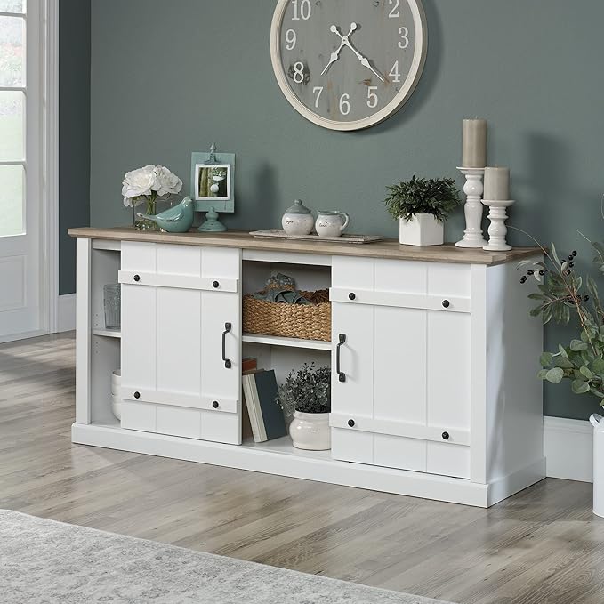 Sauder Miscellaneous Entertainment Farmhouse TV Stand, - Image 4