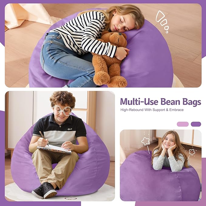 Homguava 2FT Bean Bag Chair: 2' Bean Bags - Image 3