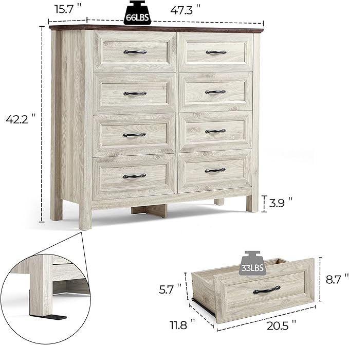 LINSY HOME Dresser for Bedroom - Image 3