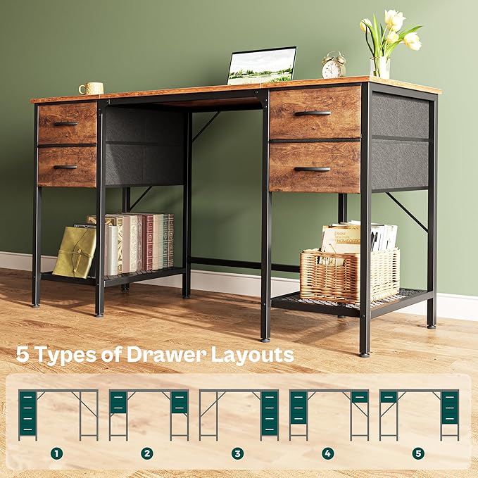 Huuger 55 Inch Computer Desk - Image 7