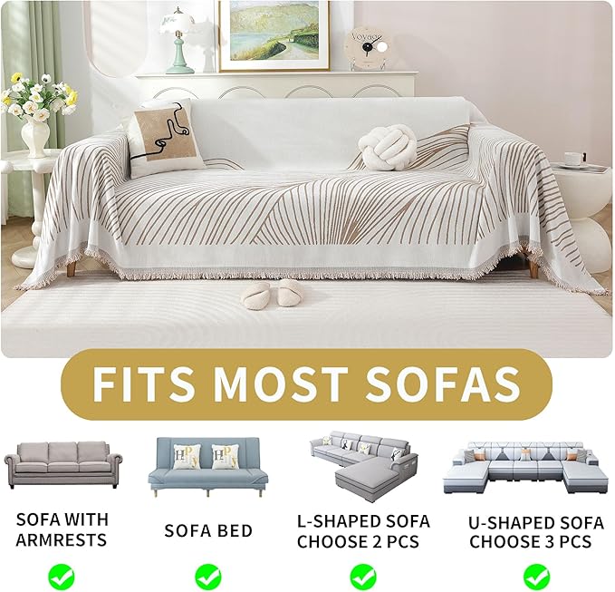 Non Slip Sofa Covers Couch Covers - Image 6
