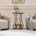 Side Table, Small Round End Table by X-cosrack