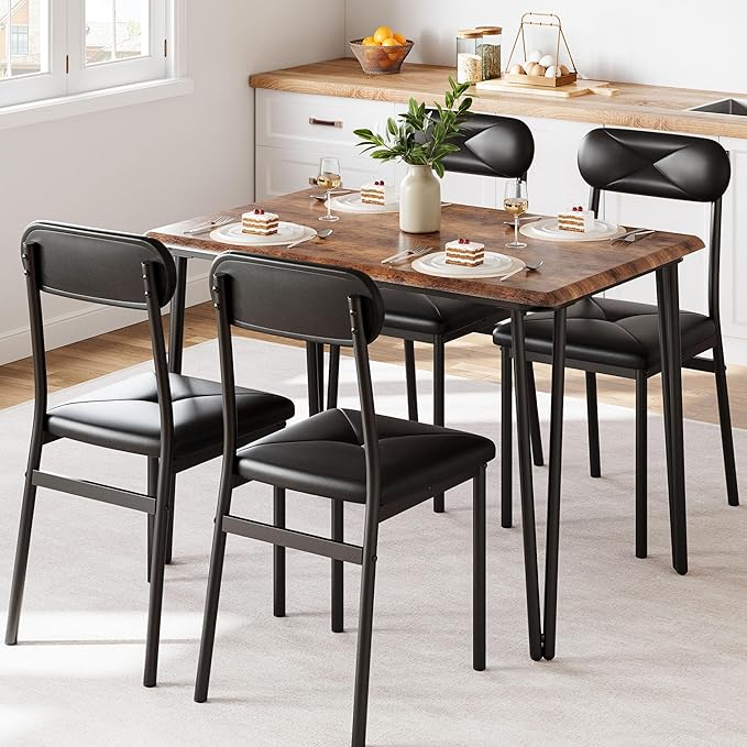 GarveeHome Dining Table Set for 4, Kitchen Table by GarveeHome