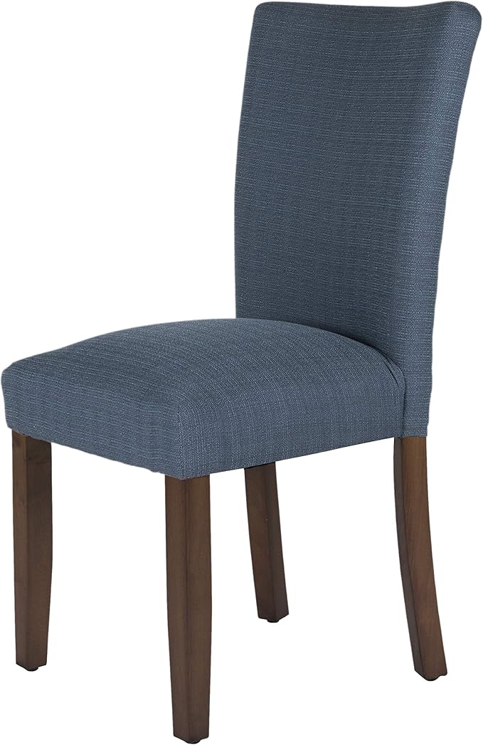 HomePop Parsons Classic Upholstered Accent Dining Chair, Single Pack, Dark Blue - Image 4