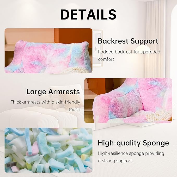 Bean Bag Chairs for Adults Ergonomic Support Reading Floor Sofa Chair - Image 7