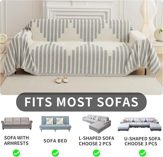 HAOMAIJIA Boho Sofa Covers Couch Covers - Image 5