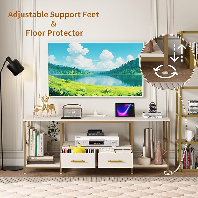 TV Stand for 75 Inch TV, TV Stands for Living Room - Image 4