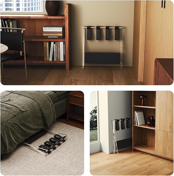 Sumerflos Acrylic Luggage Rack for Guest Room - Image 7
