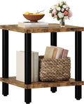 Large End Table Square Side Table Modern Sofa Table 20 Inch Industrial Coffee by MMEOLUOOK
