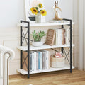 HCHQHS Bookshelf, 3-Tier Industrial Bookcase, Open Book Shelf, Freestanding by HCHQHS