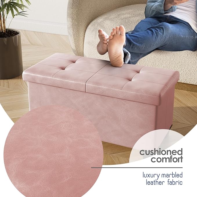 STORAGEBUD Storage Ottoman Bench - Image 7