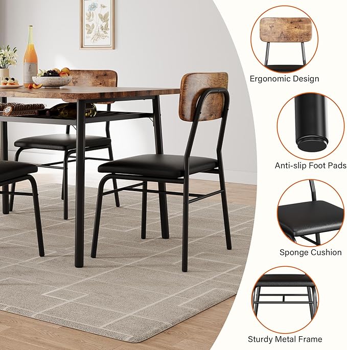 GAOMON 5-Piece Dining Table Set - Image 7