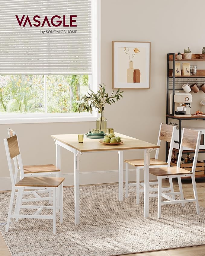 VASAGLE Dining Chair Set of 4, Wood Kitchen Chairs - Image 3