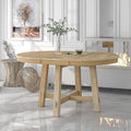 Need Extendable Farmhouse Round Dining Table by Need
