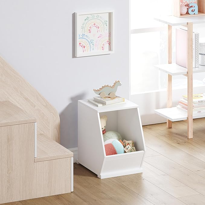 UTEX Toy Storage Organizer for Kids, Stackable Toy Storage Cabinet, Wooden - Image 5