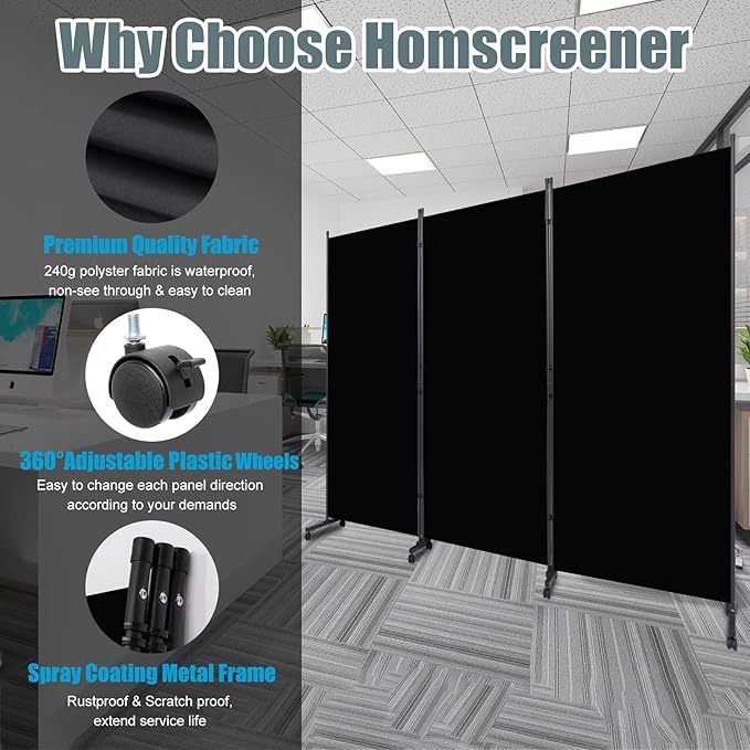 Room Divider Folding Privacy Screens - Image 3