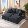 Oversized Sectional Double Chaise Lounge, Compressed Boneless Lounge Chaise by Outdoorchairs
