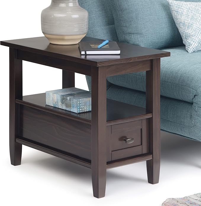 SIMPLIHOME Warm Shaker SOLID WOOD 14 inch Wide Rectangle Transitional Narrow - Image 11