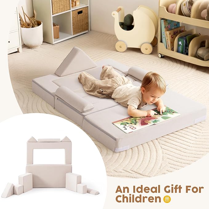 ROBOTIME Modular Play Couch for Kids, Convertible Toddler Sofa - Image 9