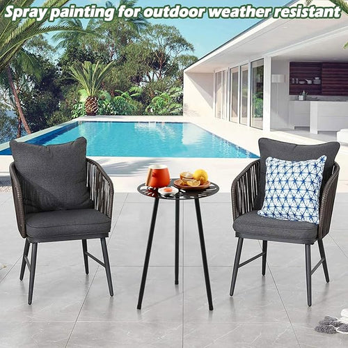 1 Pack Metal Outdoor Side Tables Small Outside End Table - Image 2