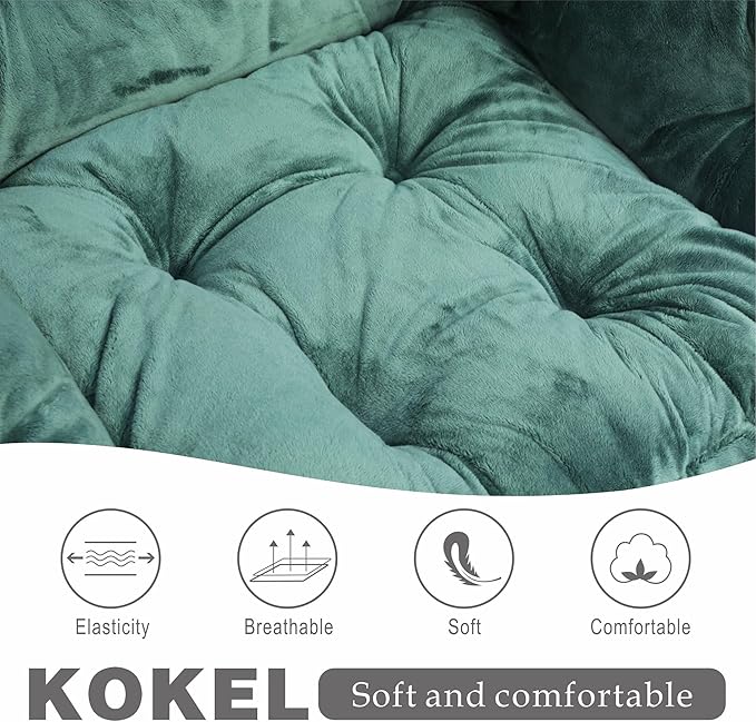 Kokel Lazy Chair with Folding Ottoman, Living Room Chairs - Image 5
