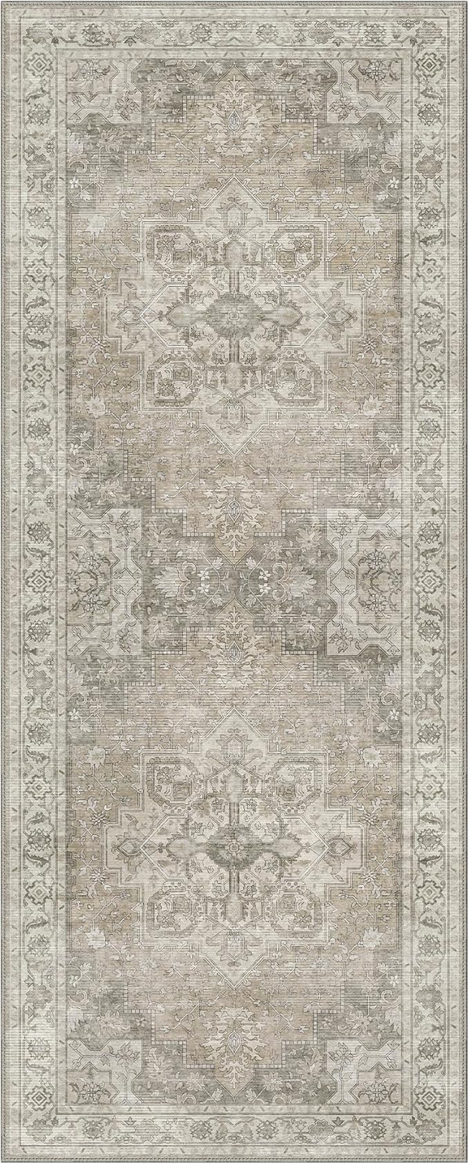 GENIMO 2x12 Runner Rugs for Hallway, Machine Washable Non Slip Vintage Rugs - Image 7