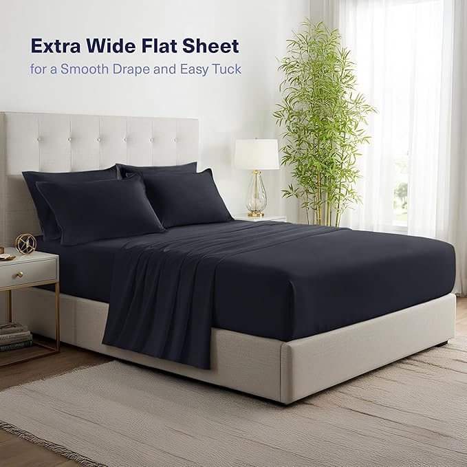 Kickoff Viscose Bamboo Sheets Full Size 4-pc 100% Organic Bamboo Viscose Bed - Image 6