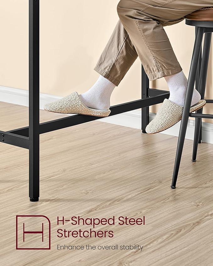 VASAGLE Bar Table, Narrow Long Kitchen Dining Table - Image 7