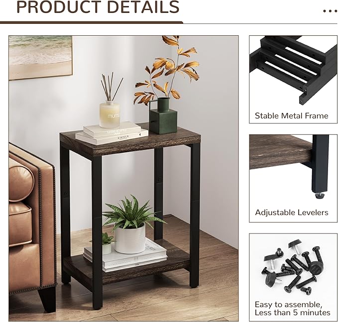 Real Solid Wood End Tables, Side Tables, Small Table - Image 4