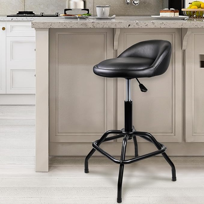SMART JERRY - Garage Shop Stools, Counter Height Bar Stools, Swivel Barstools - Image 9