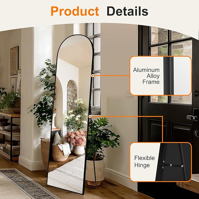 Arched Full Length Mirror, - Image 8