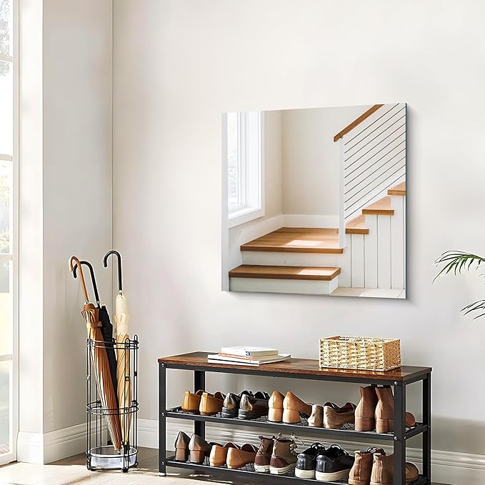 Frameless Mirror, 30x30 inch Square Bathroom Mirrors - Image 6